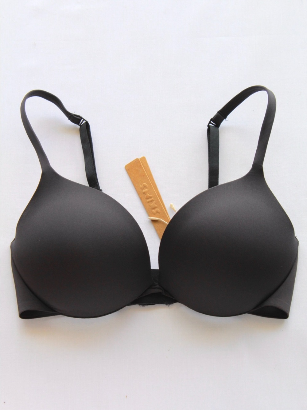 SKIMS Ultimate Push up Plunge Bra in onyx